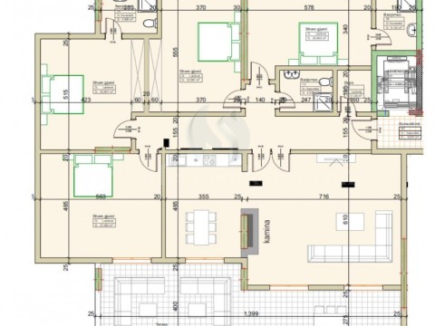 Shes banesen/penthouse 221m2 + ballkon 51.6m2 kati i -XI- / Ferizaj
