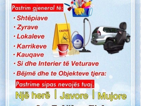 Bëjmë pastrimin banesave shtepiave etj….