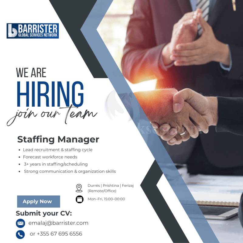 Ofroj pune / Staffing Manager — fotografia 1