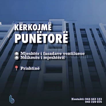 Ofroj pune per 2 mjeshter te fasadave ventiluse, 3 ndihmes mjeshter me pervoj — fotografia 1