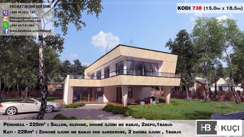 Plane per Shtepi nje kateshe/projektim dhe ndertim — fotografia 5