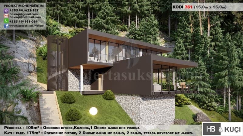 Plane per Shtepi nje kateshe/projektim dhe ndertim — fotografia 7