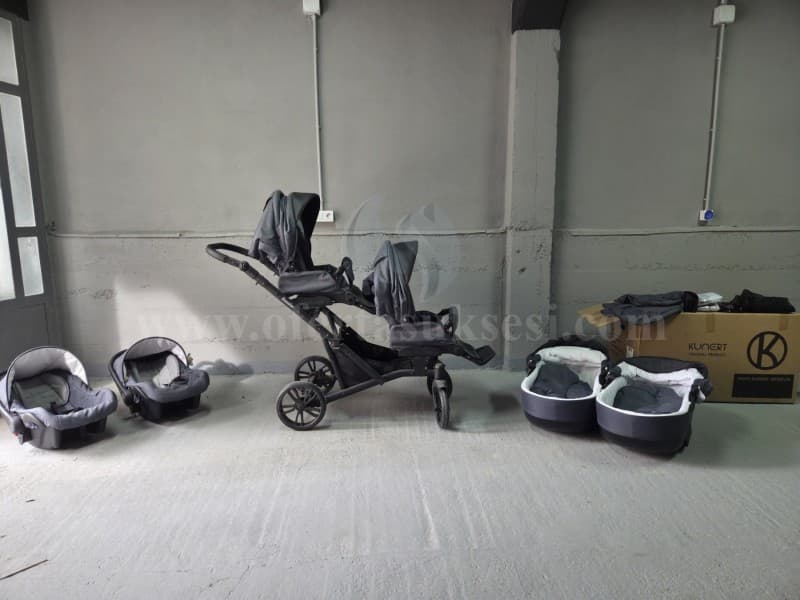 Shes karroca për binjakë – Kunert Booster — fotografia 6