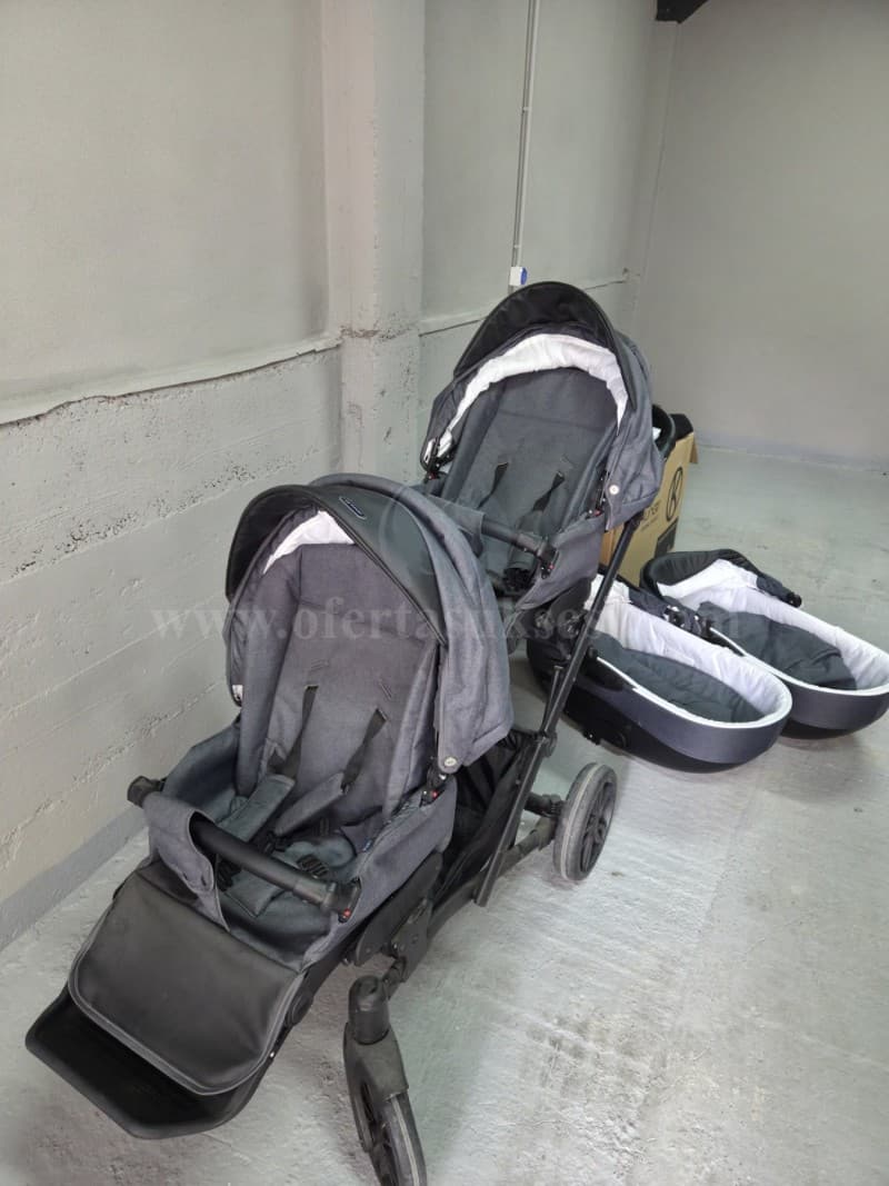 Shes karroca për binjakë – Kunert Booster — fotografia 8