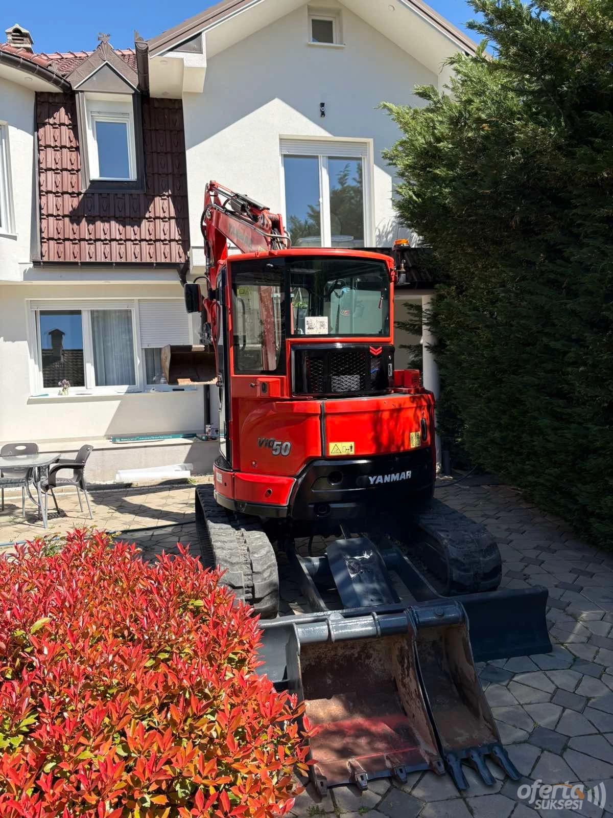 Shes ekskavator Yanmar Vio 50-6A — fotografia 6